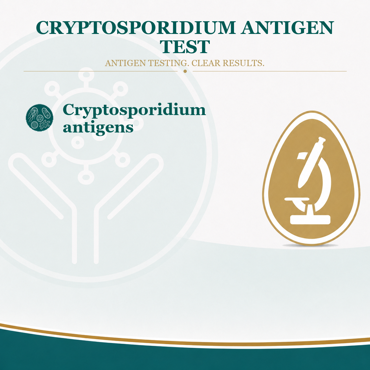 Cryptosporidium antigen test