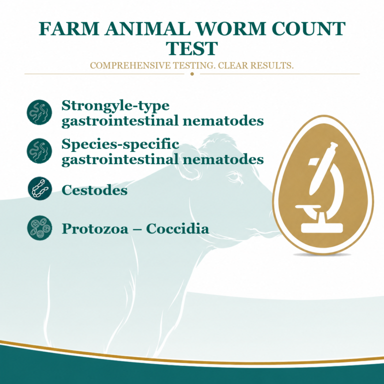 farm animal worm count